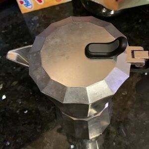 Moka espresso stainless stove top  coffee pot.